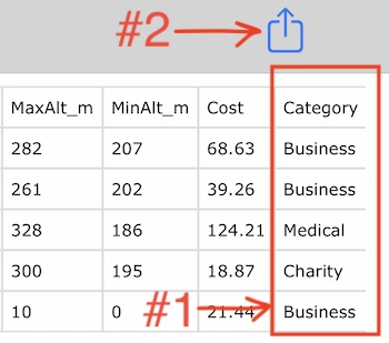tracks csv, category