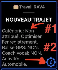 menu, nouvelle piste, catégorie