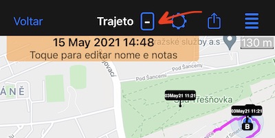 visualização da faixa, botão de categoria